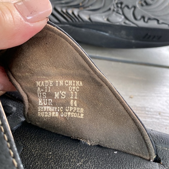 Men’s Reef Sandal Flip flop Black Size 11 - Picture 4 of 4